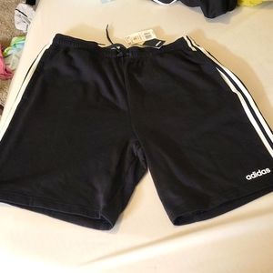 Addidas,Xl,black 3 stripe shorts